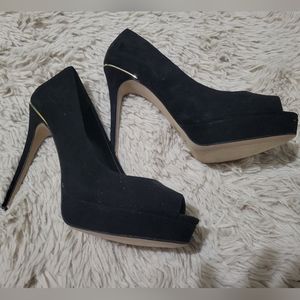 Aldo Suede Peep toe Heels